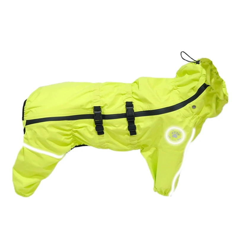 Impermeable Puddly para perro color Amarillo Neón